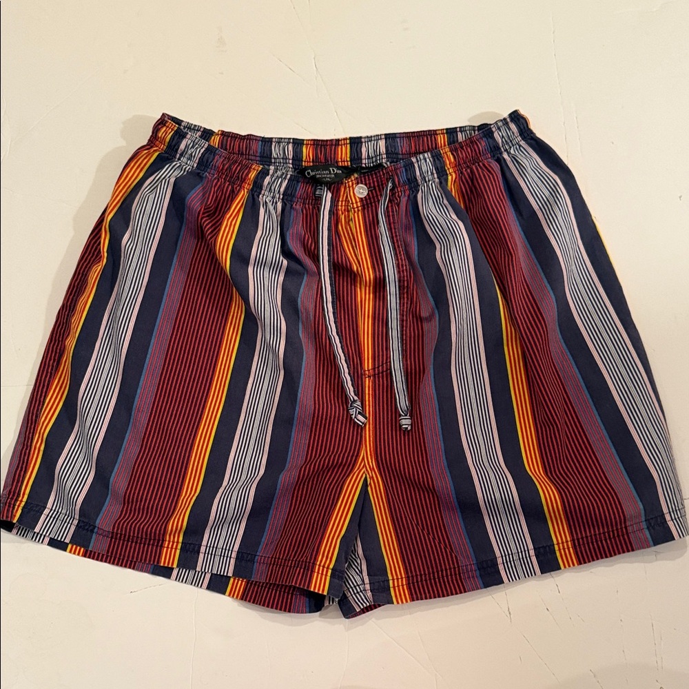 Christian Dior Monsieur Men's Sz L/XL Striped Cotton Shorts - very soft cotton!